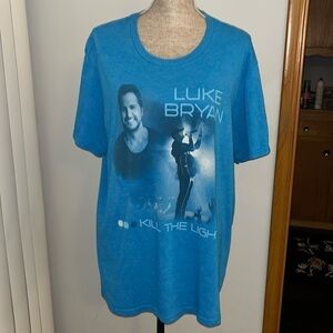 Luke Bryan Kill The Lights Tour Concert Tee Shirt Mens size 2XL Short Sleeve